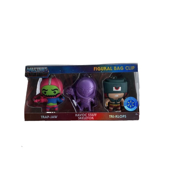 MASTERS OF THE UNIVERSE FIGURAL BAG CLIP THREE PACK Fast Shipping! - Picture 1 of 3